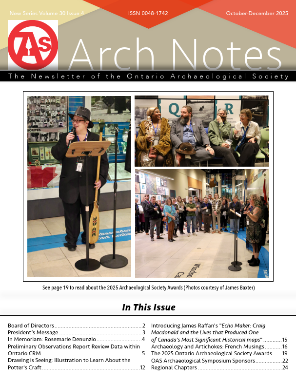 ArchNotes Cover Page showing scenes from the most recent symposium